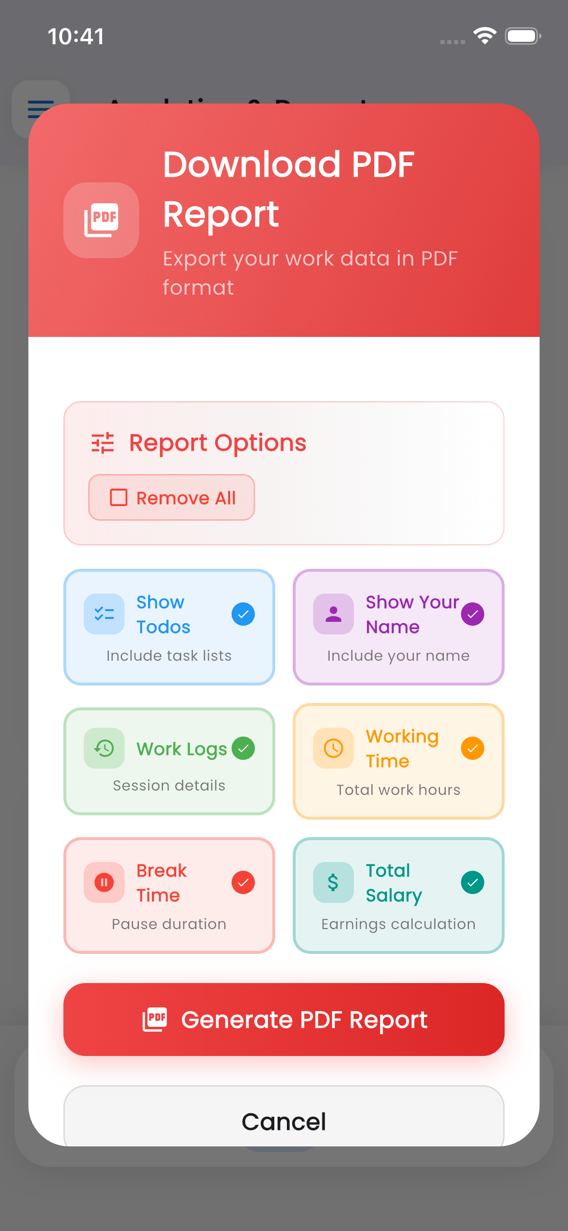 Work Log - Time Tracker & Timesheet App